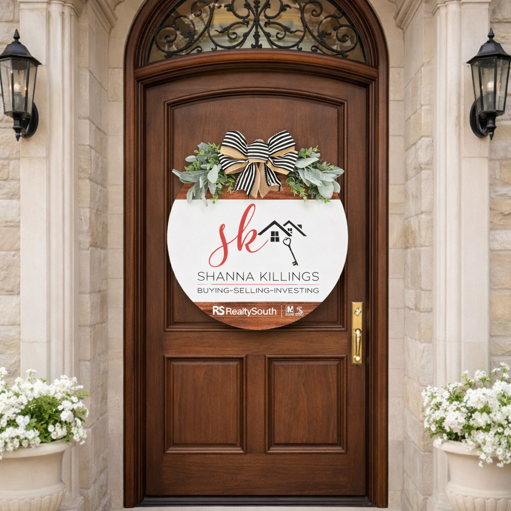 Luxury Custom Realtor Door Hanger Sign for Listings