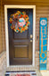 Hello Fall Wreath & Door Leaner Set | Turquoise & Orange Pumpkin Fall Front Door Décor