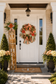 Luxury Coral Hello Wreath & Personalized Door Leaner Set | Custom Front Porch Decor | Fuzzy’s World