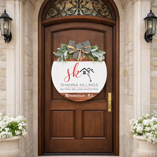 Luxury Custom Realtor Door Hanger Sign for Listings