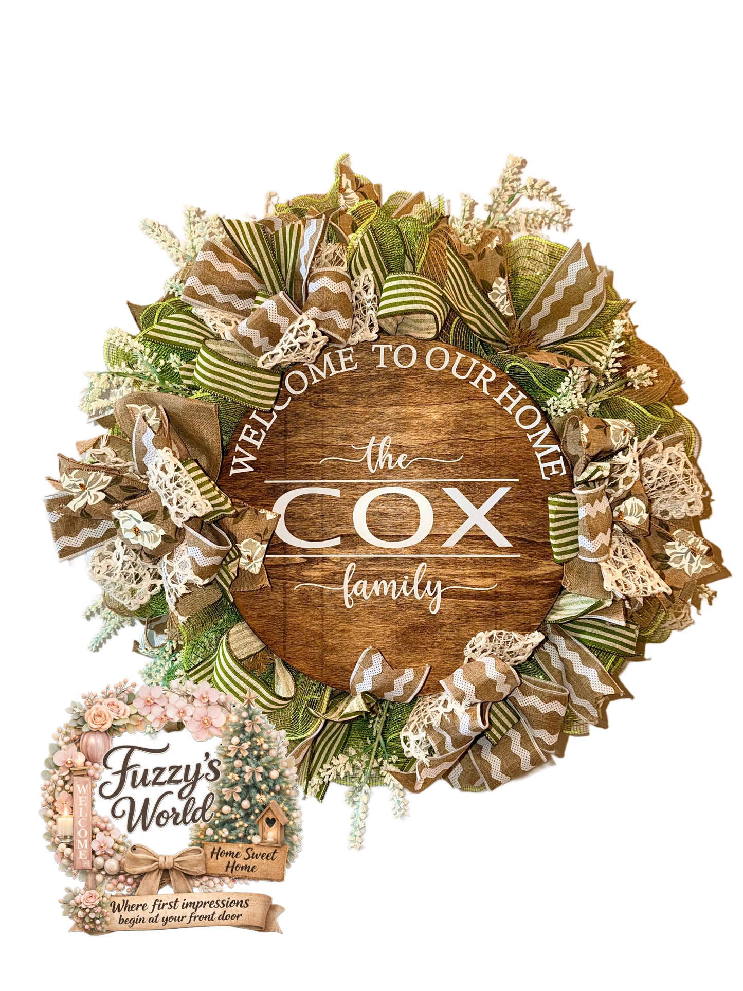 Luxury Mesh Front Door Wreath for Realtors | Closing Gift Idea | Designer Porch Decor (REALTORS ONLY)