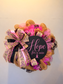 Hope For A Cure Breast Cancer Awareness Mesh Wreath | Pink Leopard Front Door Wreath | Support Ribbon Wreath | Luxury Awareness Decor