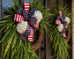 Luxury Patriotic Grapevine Wreath for Front Door | 4th of July Decor | Realtor Closing Gift | Red White Blue Summer Porch Decor