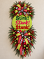 Grinch-Inspired Christmas Wreath | Stink Stank Stuck Door Décor