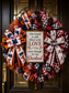 Luxury House Divided Wreath – Auburn Tigers & Roll Tide Porch Decor