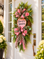 Home of a Survivor™ Pink & Leopard Luxury Wreath | Cancer Survivor Front Door Decor