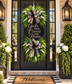 God’s Favor Covers This Home Wreath | Luxury Christian Front Door Wreath & Greenery Door Swag