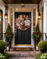 Luxury Cardinal Wreath for Front Door | Cardinals Appear When Angels Are Near | Fuzzy’s World
