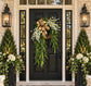 The Beaumont Luxe Swag Wreath | Timeless Greenery & Champagne Plaid