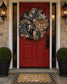 Love Makes This House a Home Wreath – Luxury Black, White & Burlap Front Door Wreath