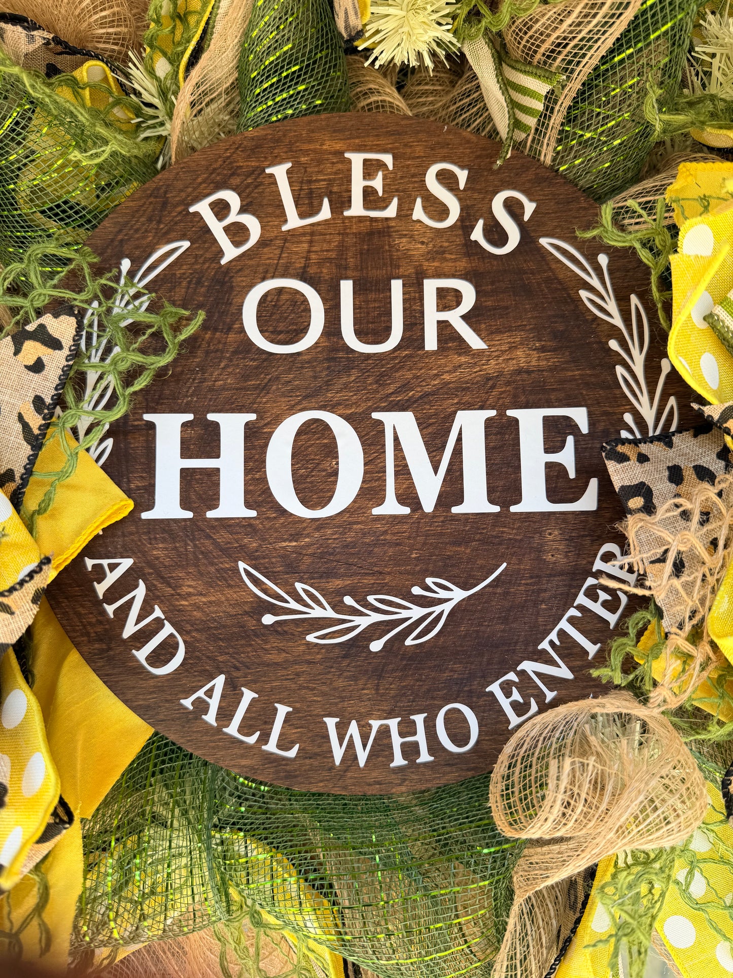 Luxury Yellow Spring Wreath