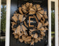 Personalized Luxury Front Porch Décor Set | Custom Family Wreath & 6FT Door Leaner | Year-Round Entryway Décor
