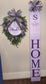 💜 Purple Reign Personalized Front Porch Wreath & Door Leaner Set