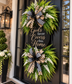 God’s Favor Covers This Home Wreath | Luxury Christian Front Door Wreath & Greenery Door Swag